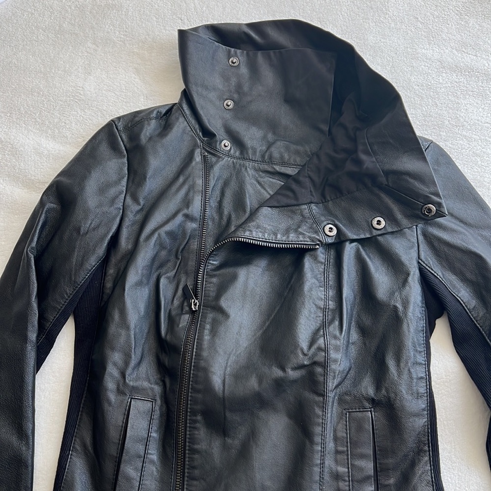Kirna Zabete at Target leather moto jacket size small in black